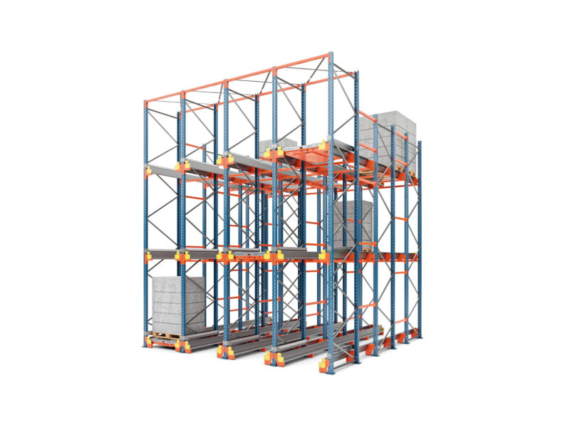 Wizualizacja regału Pallet Shuttle