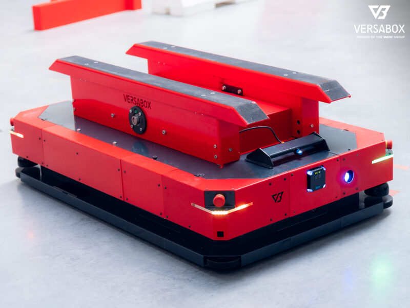 Autonomiczny robot mobilny widziany z góry